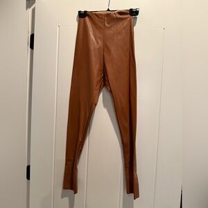 Commando Brown Leggings-hemmed to approx 27 inch inseam!